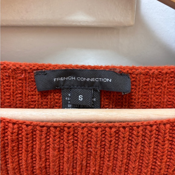 French Connection Ribbed Sweater in Rust - Picture 2 of 3